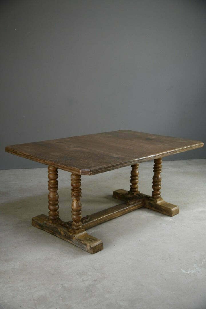 Rustic Oak Refectory Table photo vinterior