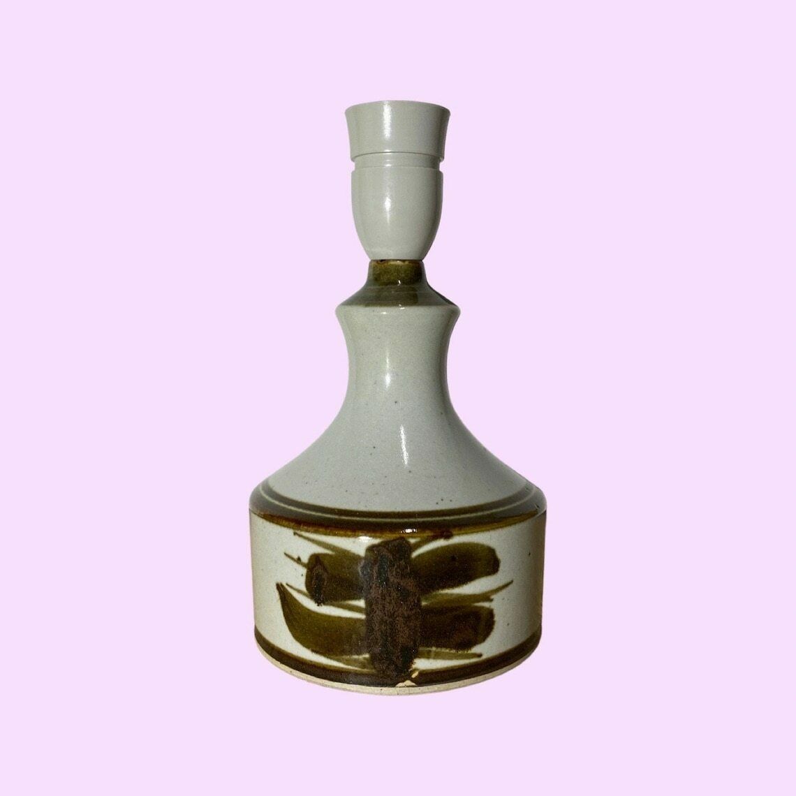 Stentøj Vintage Table Lamp Made In Denmark 1960s  Mid Century Ceramic Pottery Lighting Designed By Hanne Stentøj  Scandinavian Lighting
