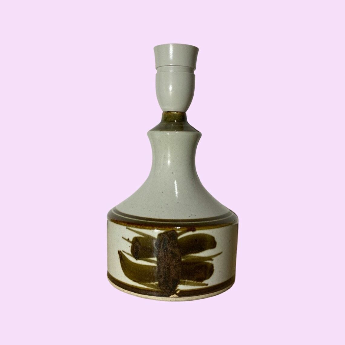 Stentøj Vintage Table Lamp Made In Denmark 1960s  Mid Century Ceramic Pottery Lighting Designed By Hanne Stentøj  Scandinavian Lighting photo vintage
