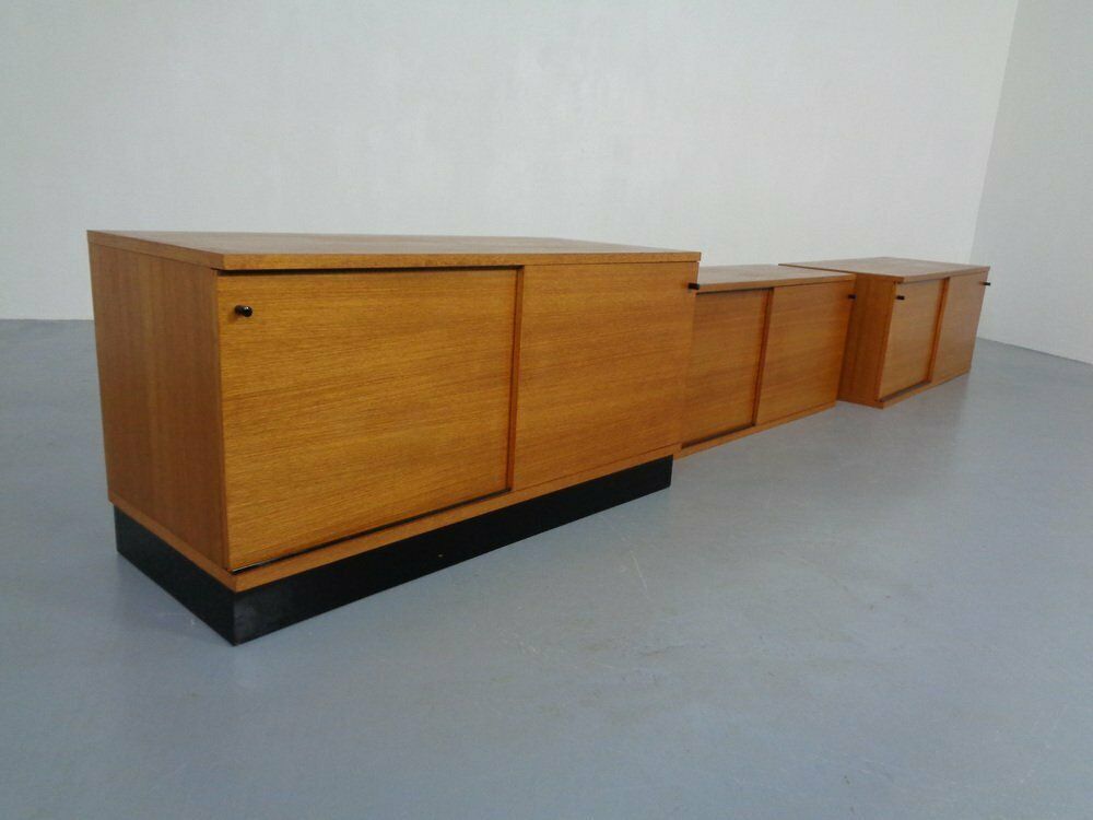 Teak Sideboard By Gunther Renkel For Rego Mobile, 1960s, Set Of 3 photo Furniture
