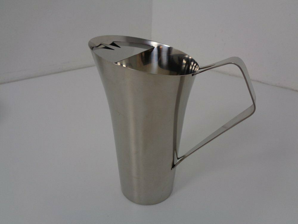 Cylinda Trays And Jug With Salt And Pepper Shaker By Arne Jacobsen For Stelton, 1960s, Set Of 7 photo buy