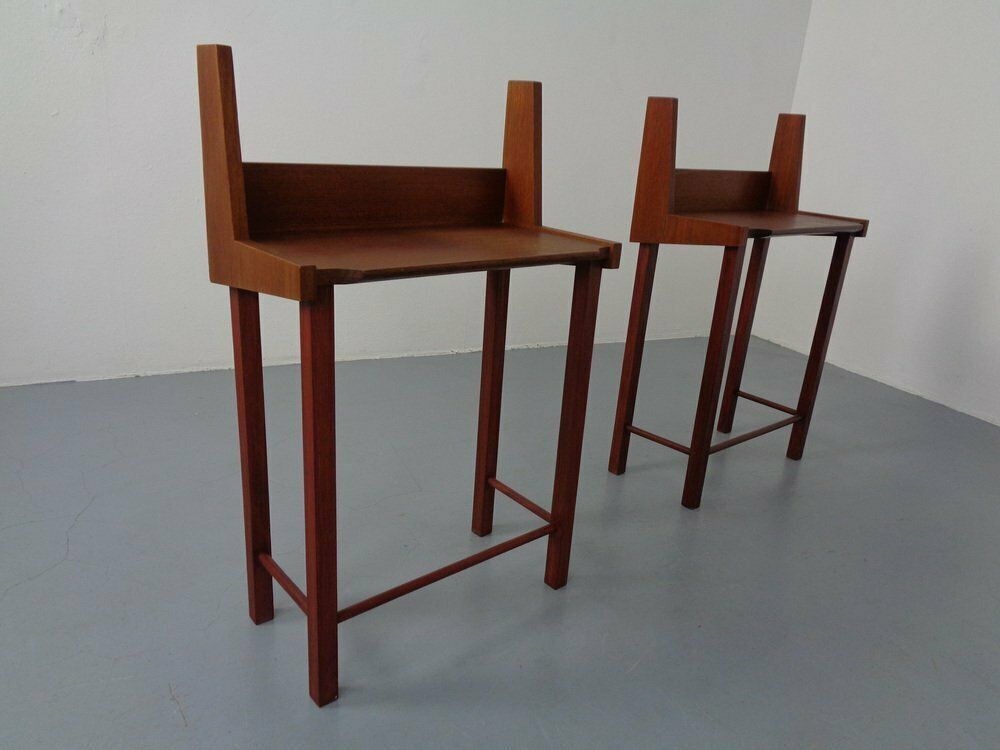 Danish Teak Nightstands, 1960s, Set Of 2 photo for sale