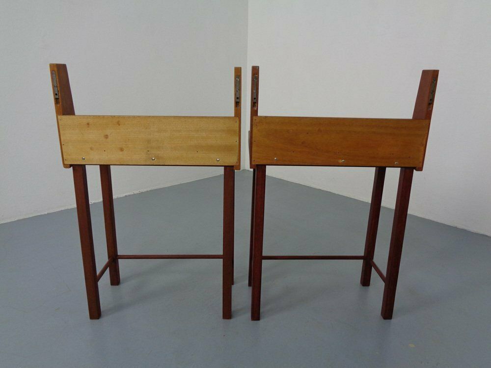 Danish Teak Nightstands, 1960s, Set Of 2 photo vinterior