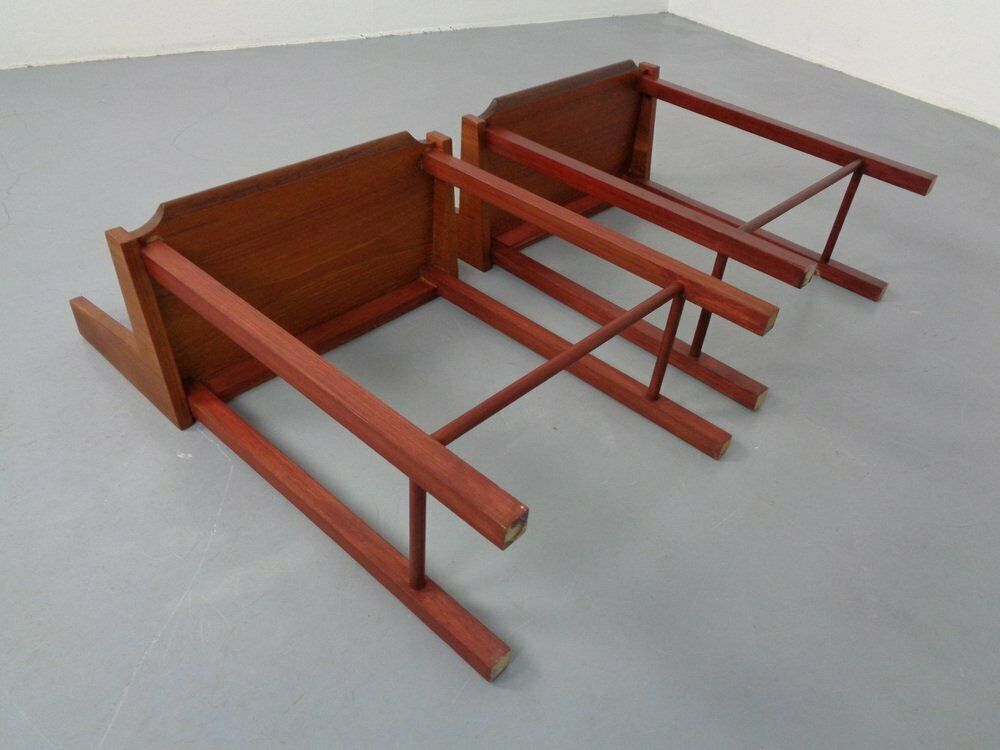 Danish Teak Nightstands, 1960s, Set Of 2 photo vintage