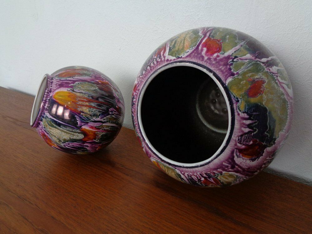 Ceramic Vases 508 20 And 504 15 From Scheurich, 1970s, Set Of 2 photo vinterior