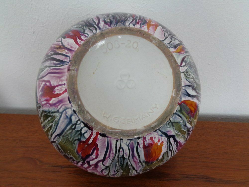 Ceramic Vases 508 20 And 504 15 From Scheurich, 1970s, Set Of 2 photo vintage