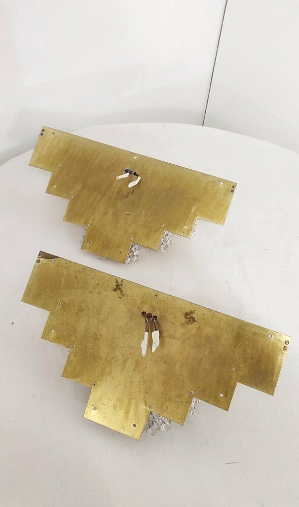 photo buy Crystal Wall Lamps. France, 1970s. Set Of 2