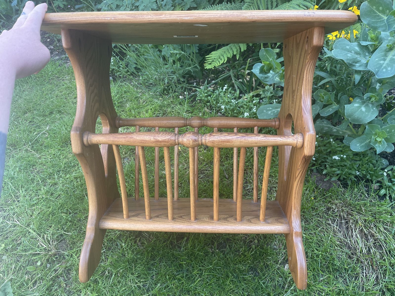 Mid Century Ercol Golden Dawn Blonde Magazine Rack