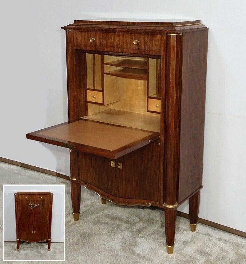 Secretaire In Precious Wood, Signed J. Leleu, Art Deco – 1940