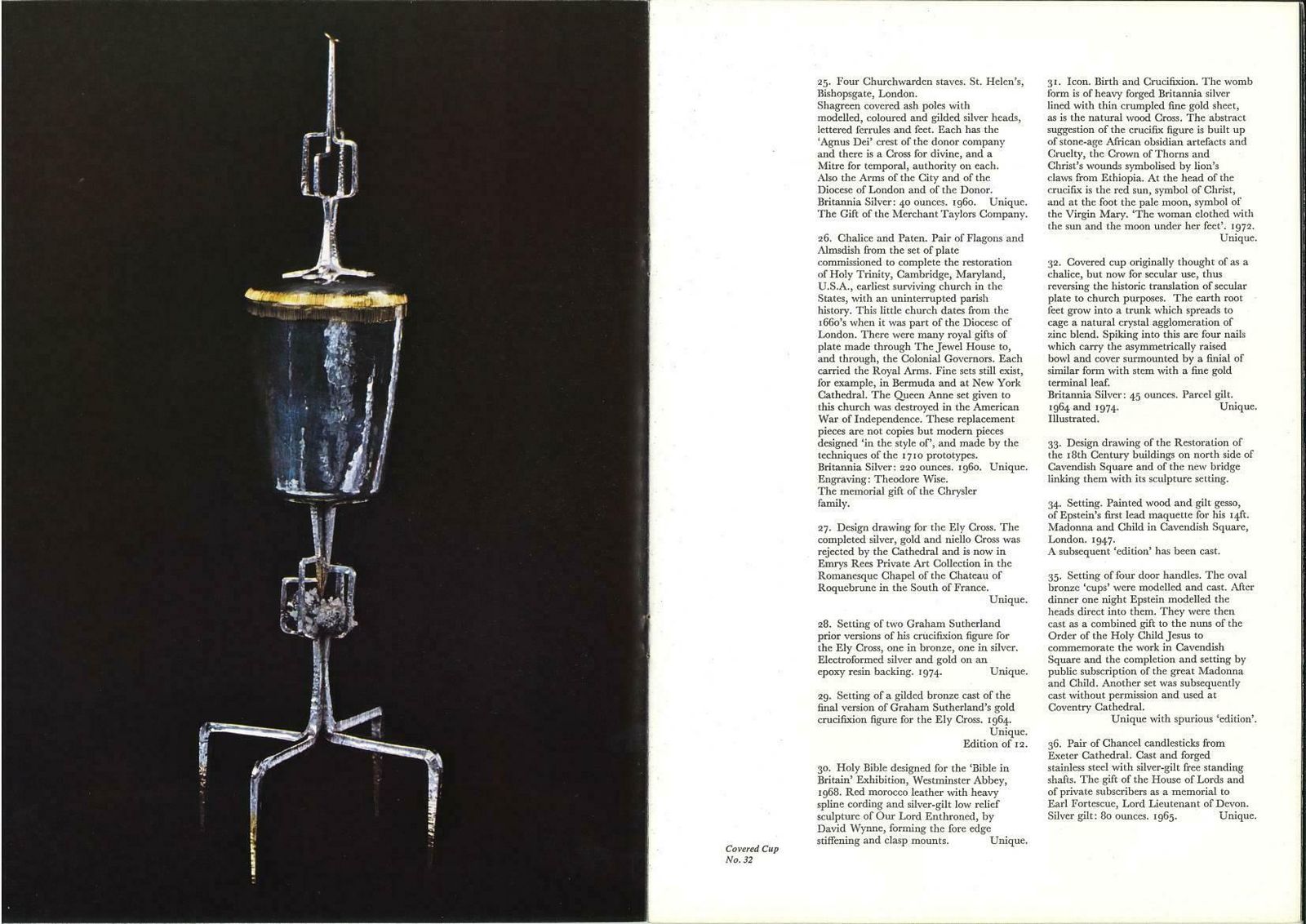 Louis Osman Louis Osman Architect Goldsmith Silversmith 1974 Catalogue Prince Of Wales Crown 1974 photo Art