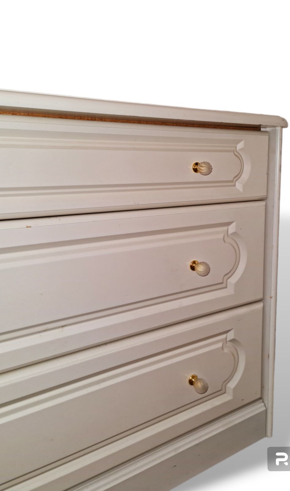 photo for sale Victorian Style Chest Of Drawers White