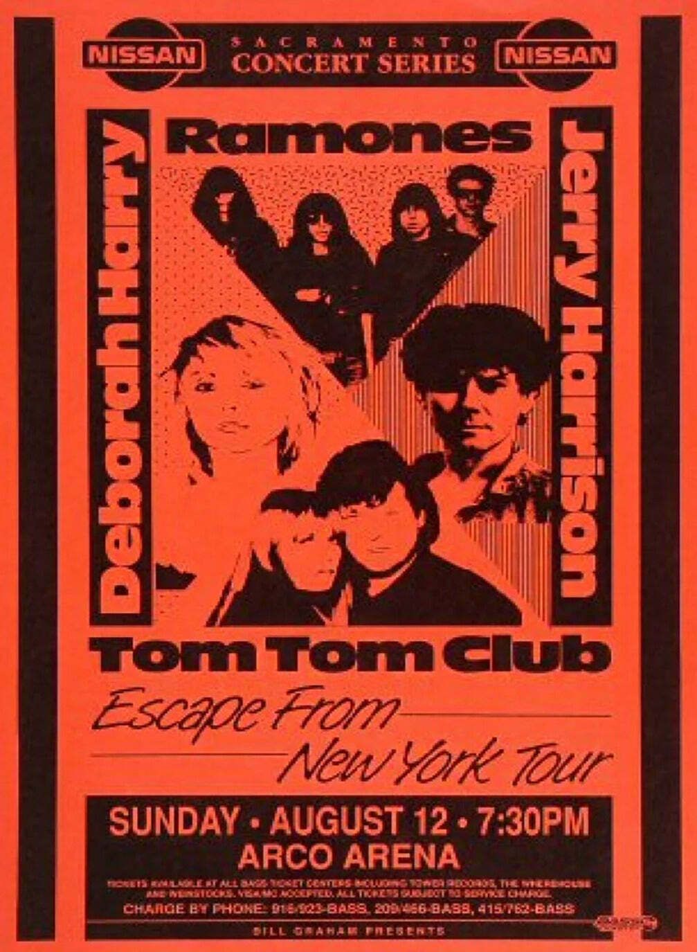 Deborah Harry & The Ramones   Escape From New York Tour  Original Vintage Poster