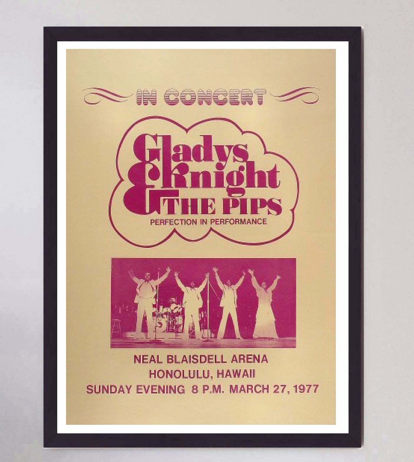 Gladys Knight & The Pips   Hawaii Original Vintage Poster photo furniture