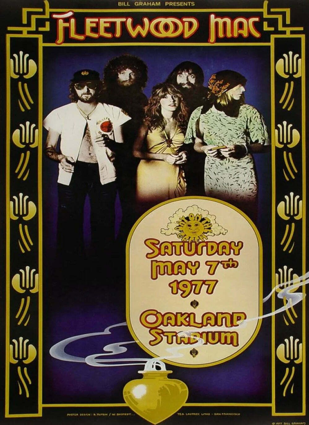 Fleetwood Mac   Oakland Coliseum Original Vintage Poster