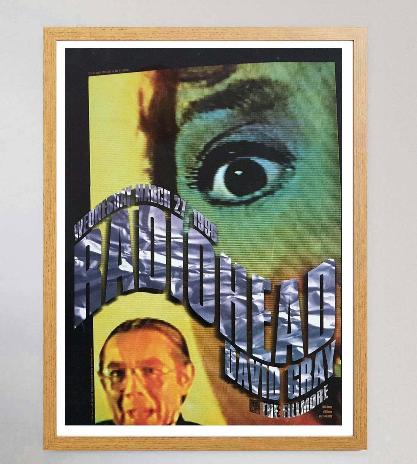 Radiohead   The Fillmore Original Vintage Poster photo Art