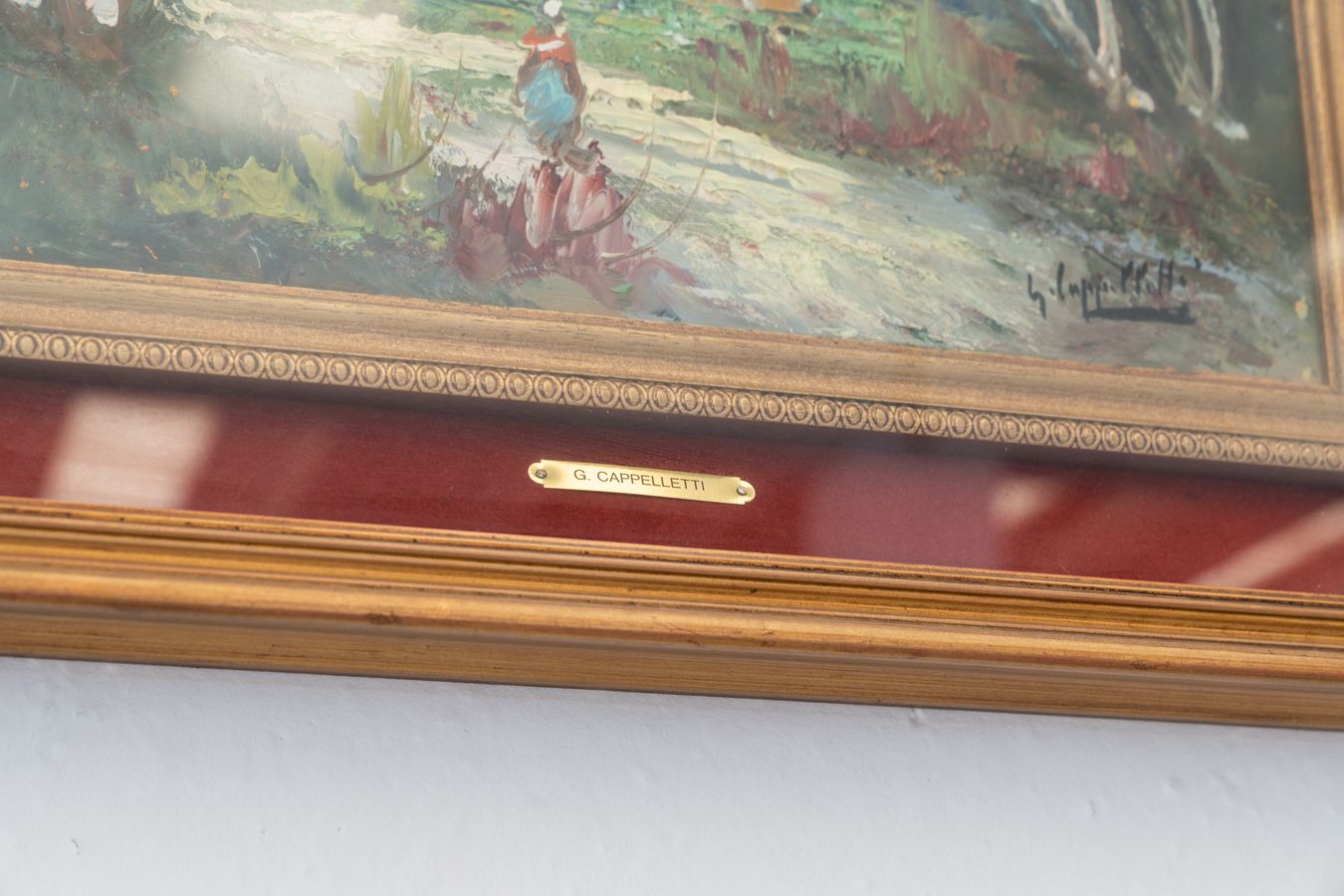 Oil Painting On Canvas By Giovanni Cappelletti, 1970 photo furniture