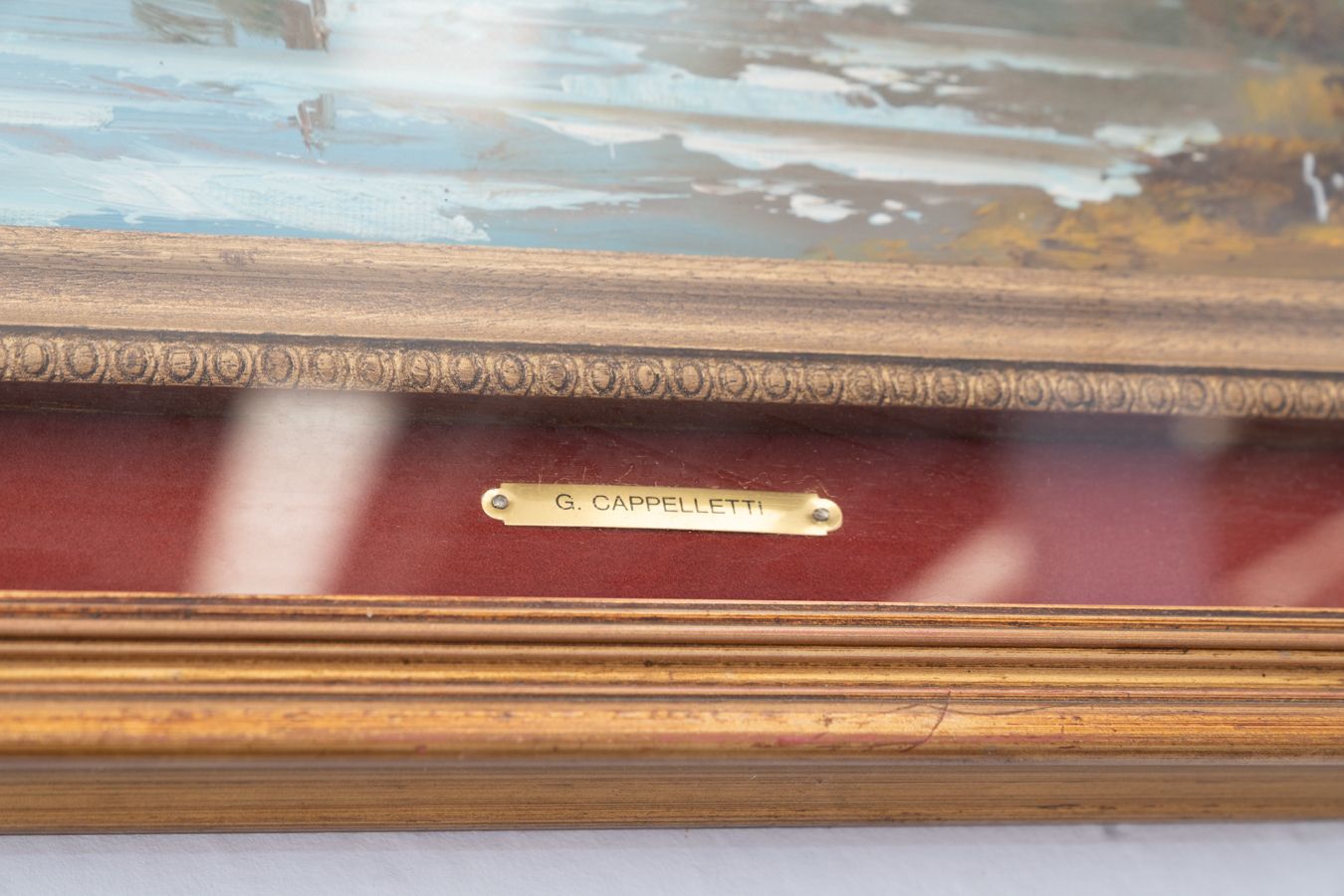 Oil Painting On Canvas By Giovanni Cappelletti, 1970 photo furniture