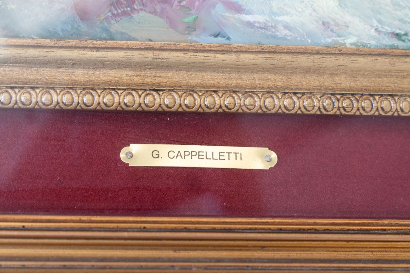 Oil Painting On Canvas By Giovanni Cappelletti, 1970 photo vinterior