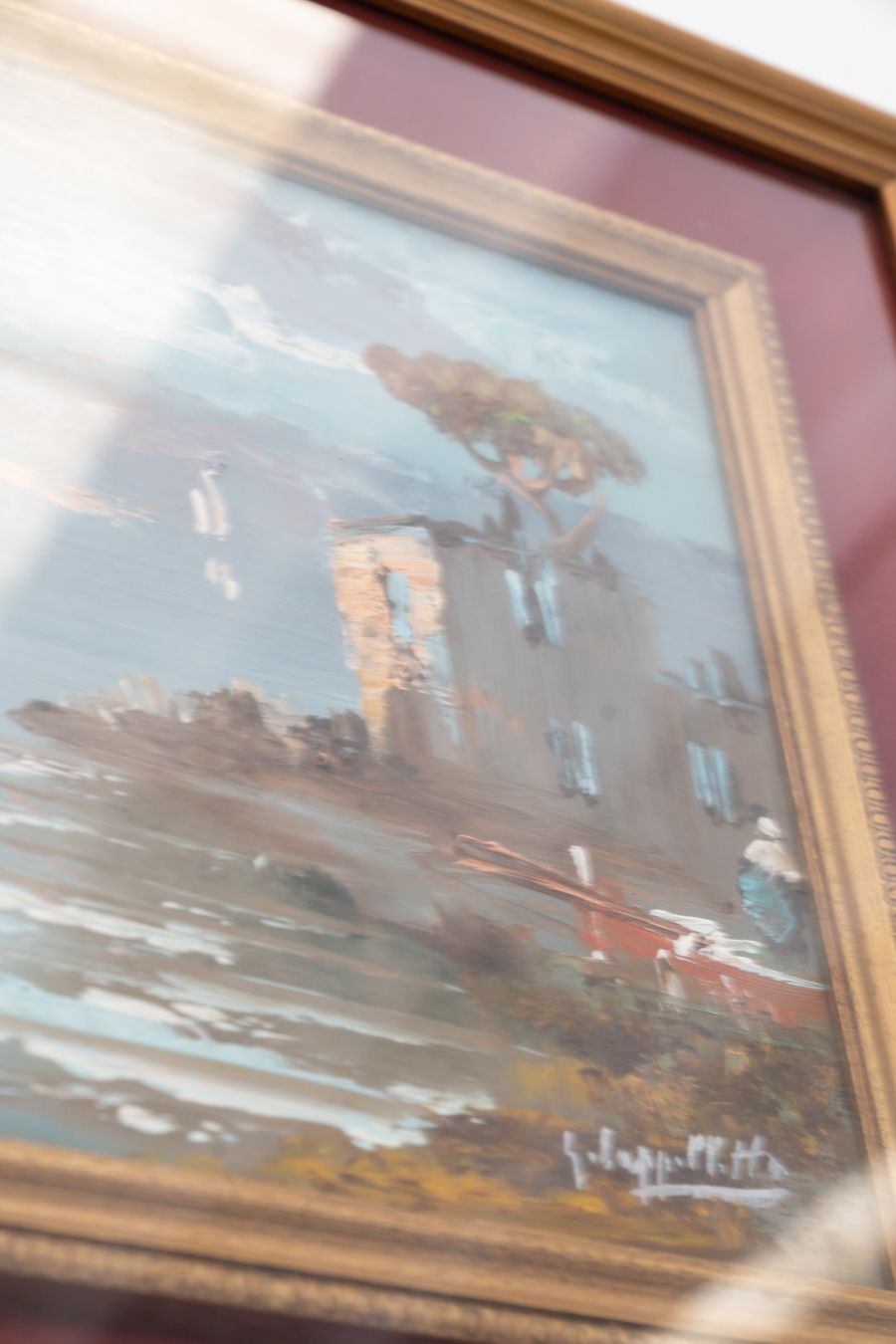 Oil Painting On Canvas By Giovanni Cappelletti, 1970 photo buy