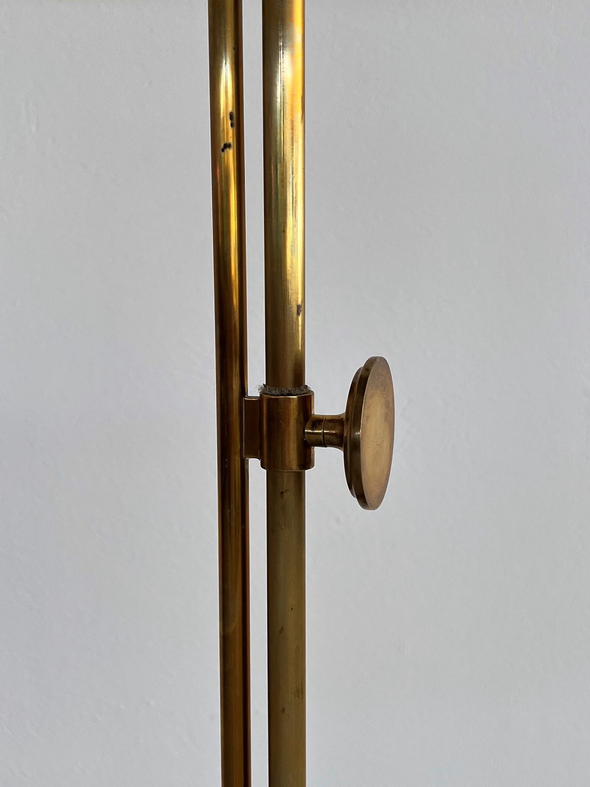 Lighting Florian Schulz Mid Century Adjustable Floor Lamp In Full Brass, 1970s photo