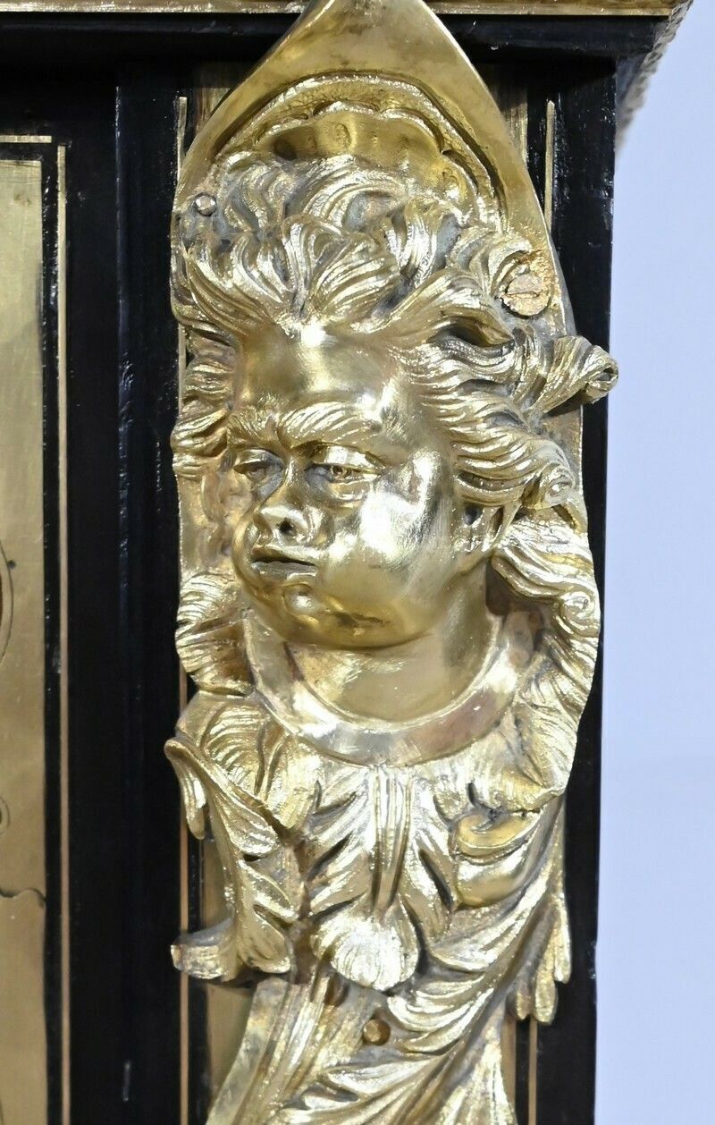 photo vinterior Small Showcase In Brass And Blackened Pear Tree, Napoleon III Period   Mid 19th Century