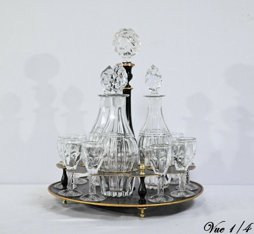 photo for sale Bohemian Crystal Cabaret Service, Napoleon III Period   2nd Part Of The 19th Century