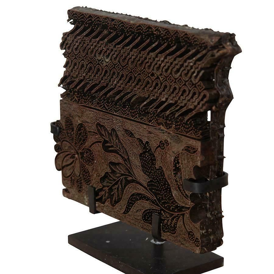 Collection Of Five 19th Century Batik Printing Blocks photo for sale