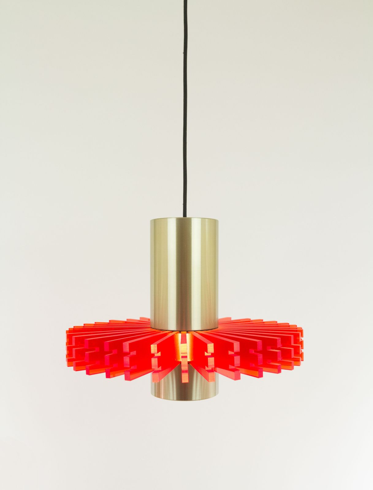 Red Priest Collar Pendant By Claus Bolby For Cebo Industri, 1960s photo 1140.0