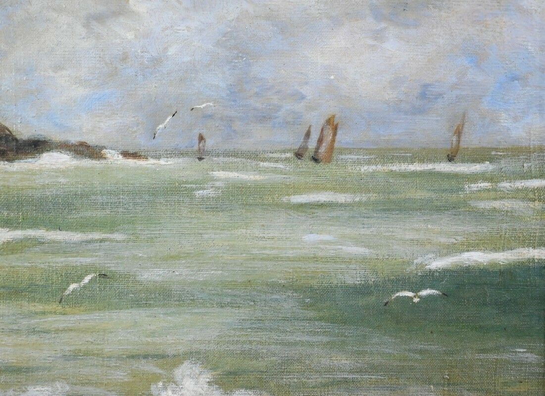 Oil On Canvas, Signed A. Le Guen   2nd Part 20th Century photo buy