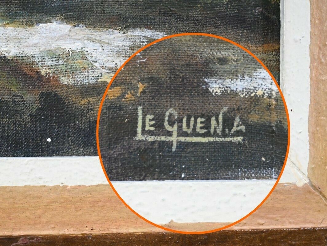 photo for sale Oil On Canvas, Signed A. Le Guen   2nd Part 20th Century