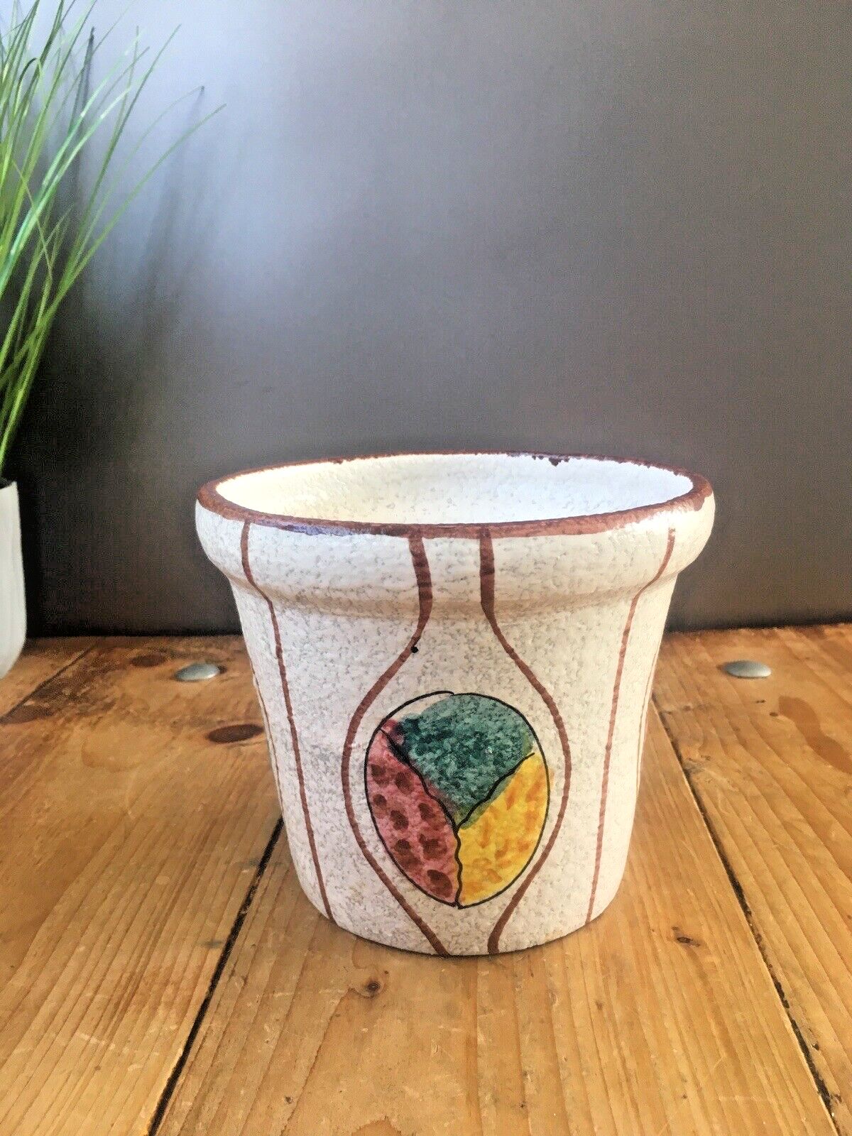 Mid Century Abstract Planter Plant Pot 60's 70's Italian Fratelli Fanciullacci photo vinterior