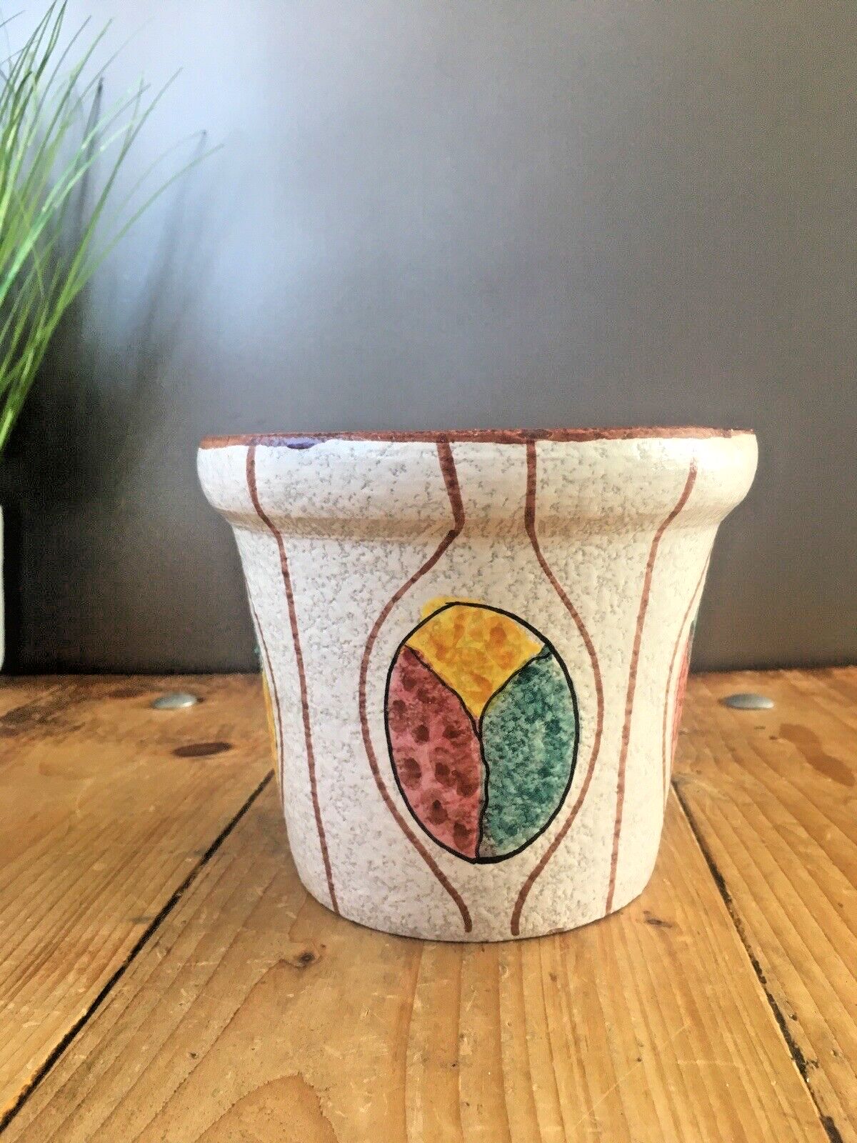 Mid Century Abstract Planter Plant Pot 60's 70's Italian Fratelli Fanciullacci photo buy