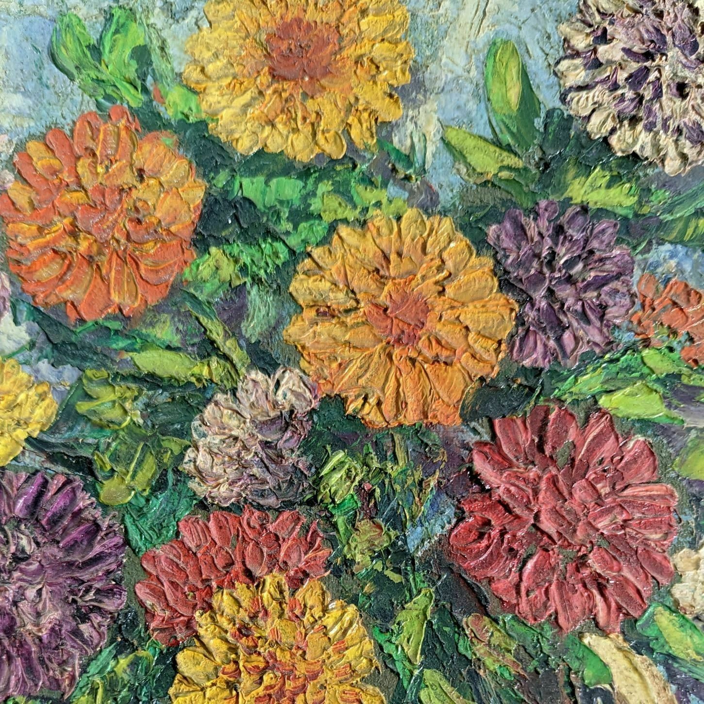 Decorative Painting Bouquet Of Flowers Twentieth photo Art