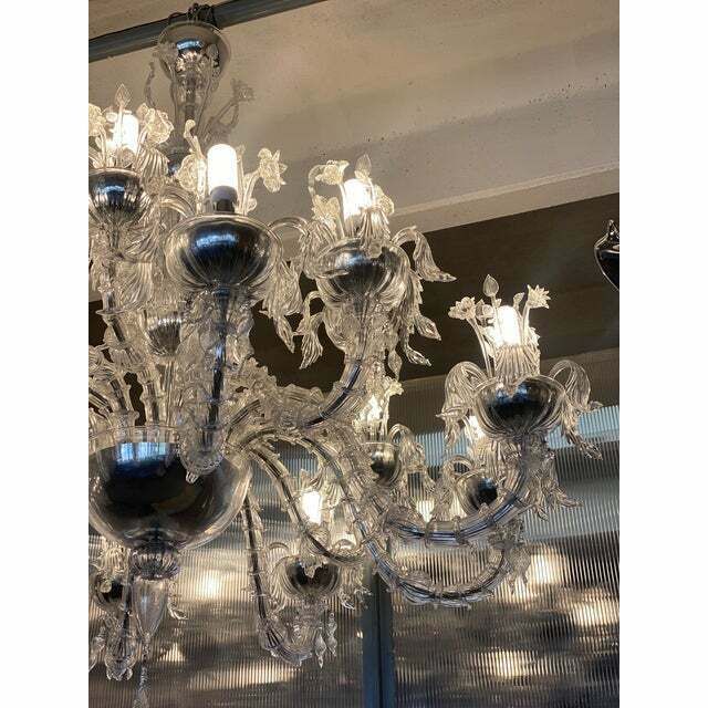 Contemporary "Ca Rezzonico" With Flowers And Leaves Murano Glass Chandelier photo 33232.0