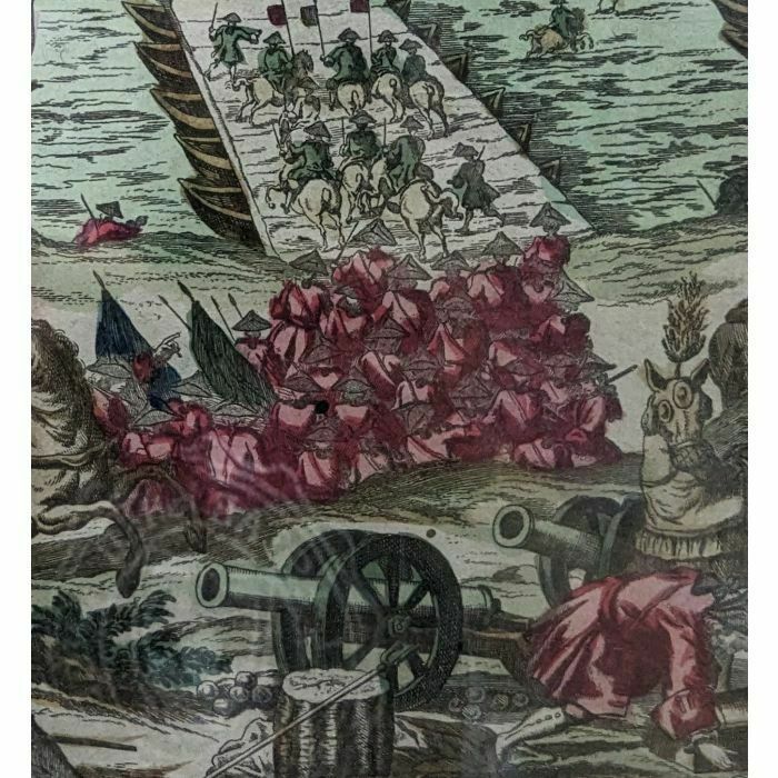 Napoleonic Optical View Engraving Seen From The Passage Of The Rhine photo furniture