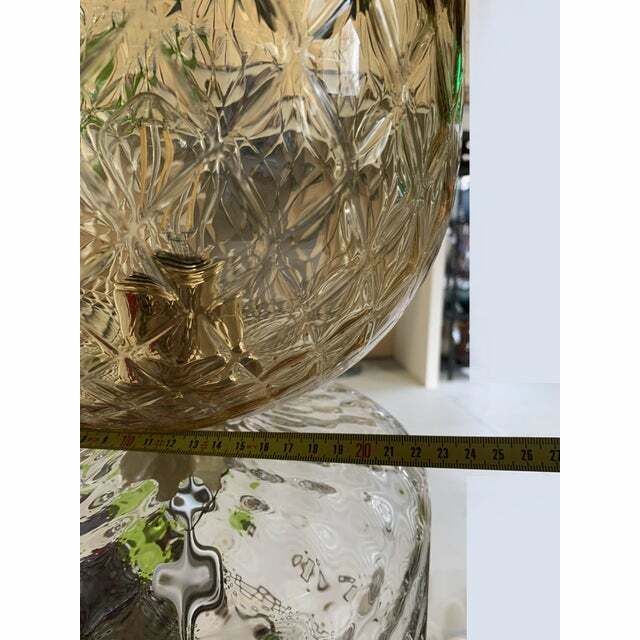Contemporary Green Murano Glass Floor Lamp photo vinterior