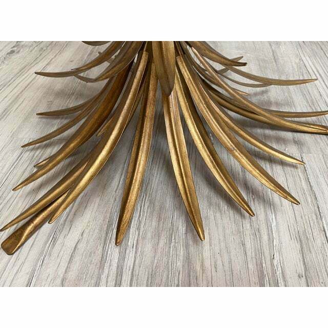 Old Gold Florentine Wrought Iron Ears Cofee Table photo Furniture