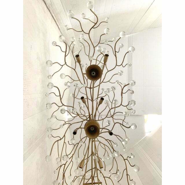 Contemporary Oval Gold Boughs And Cristals Chandelier photo 6448.0