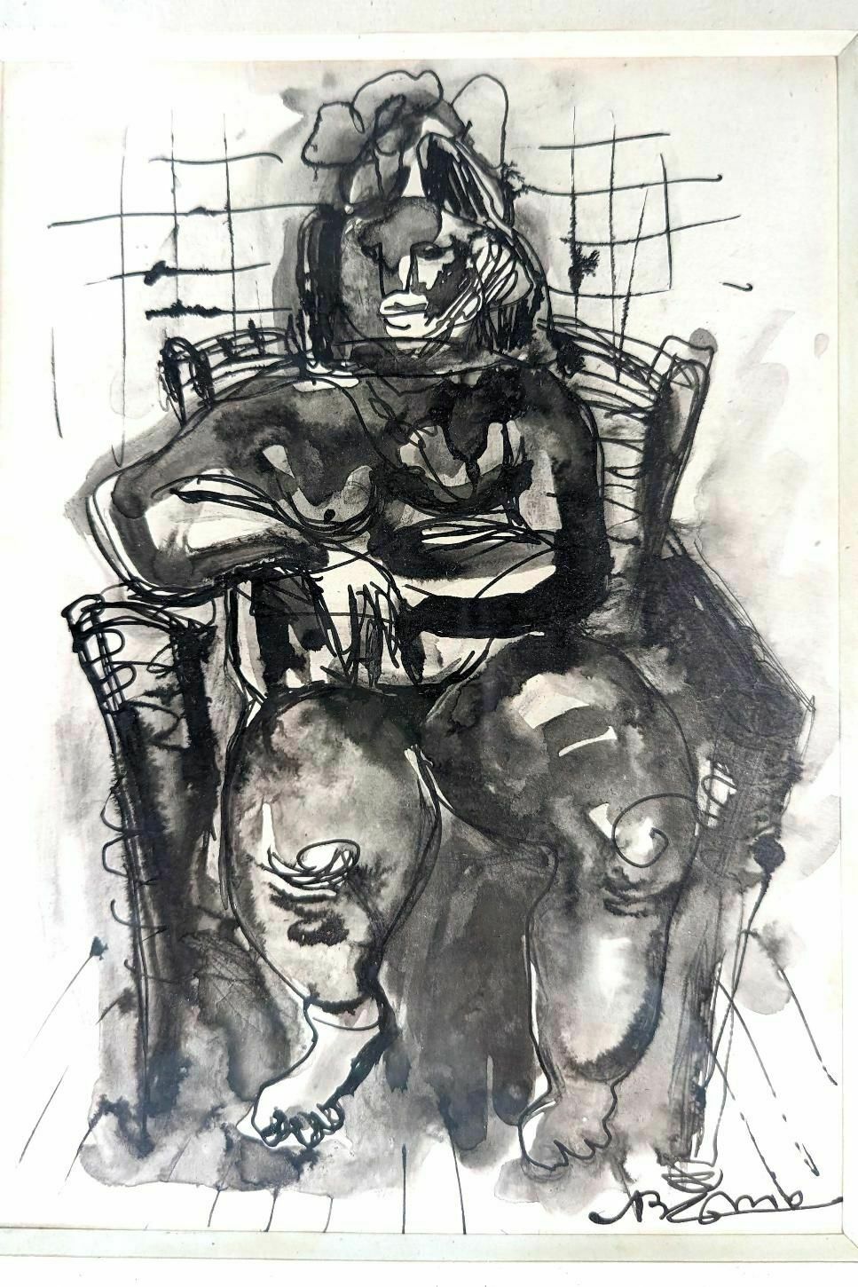 Abstract Character Wash Drawing photo furniture