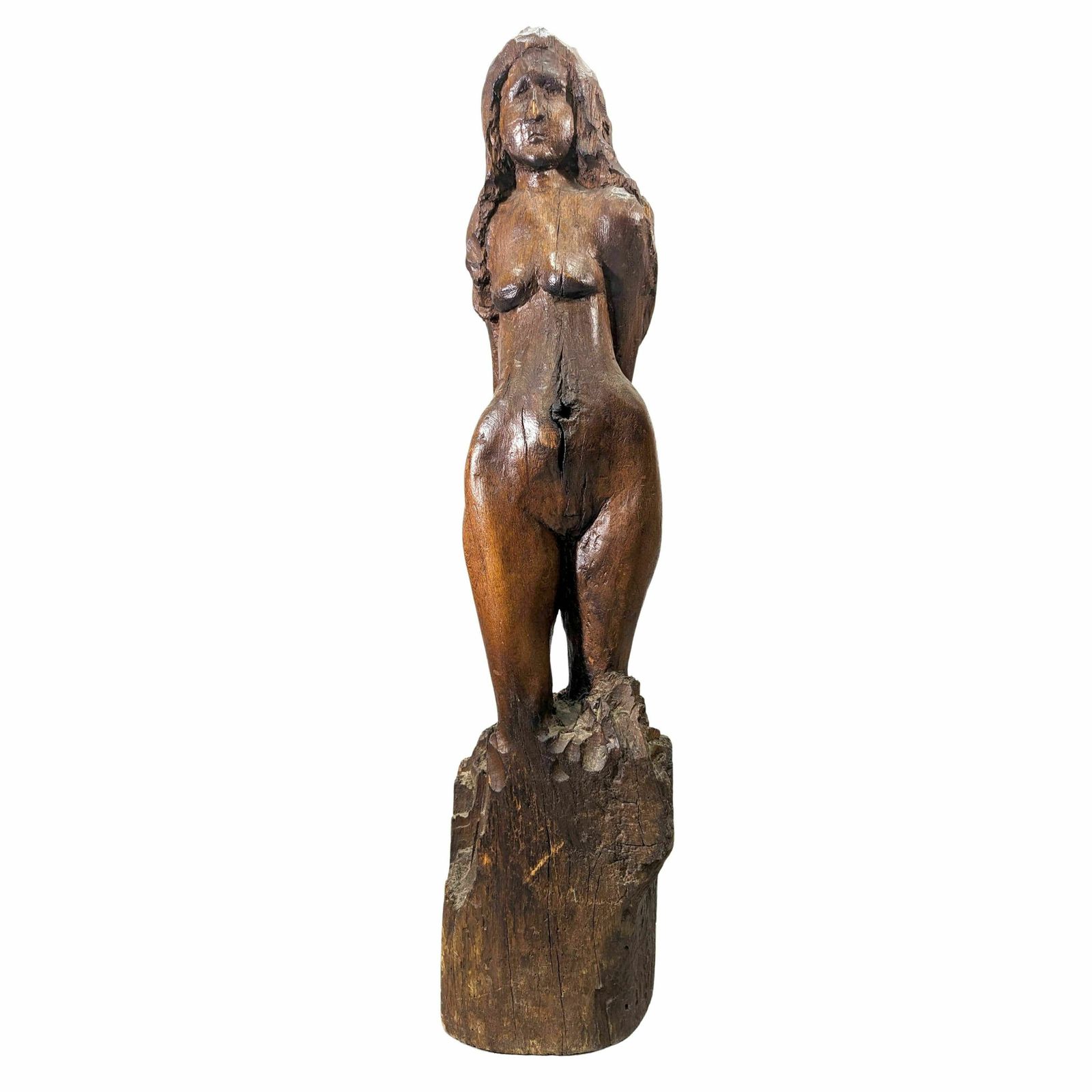 Wooden Sculpture Titled The Ungrateful Late 19th 20th Century