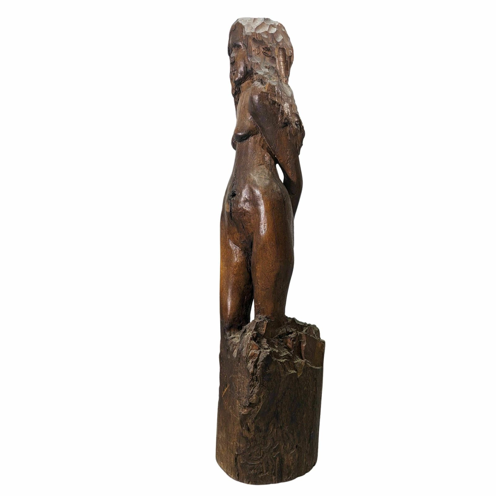 Wooden Sculpture Titled The Ungrateful Late 19th 20th Century photo furniture