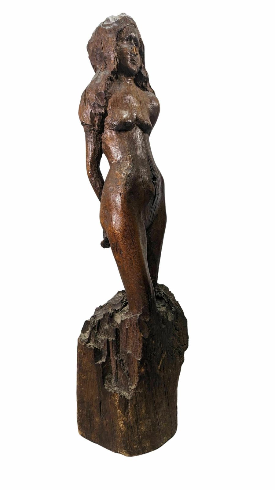Wooden Sculpture Titled The Ungrateful Late 19th 20th Century photo 2168.0