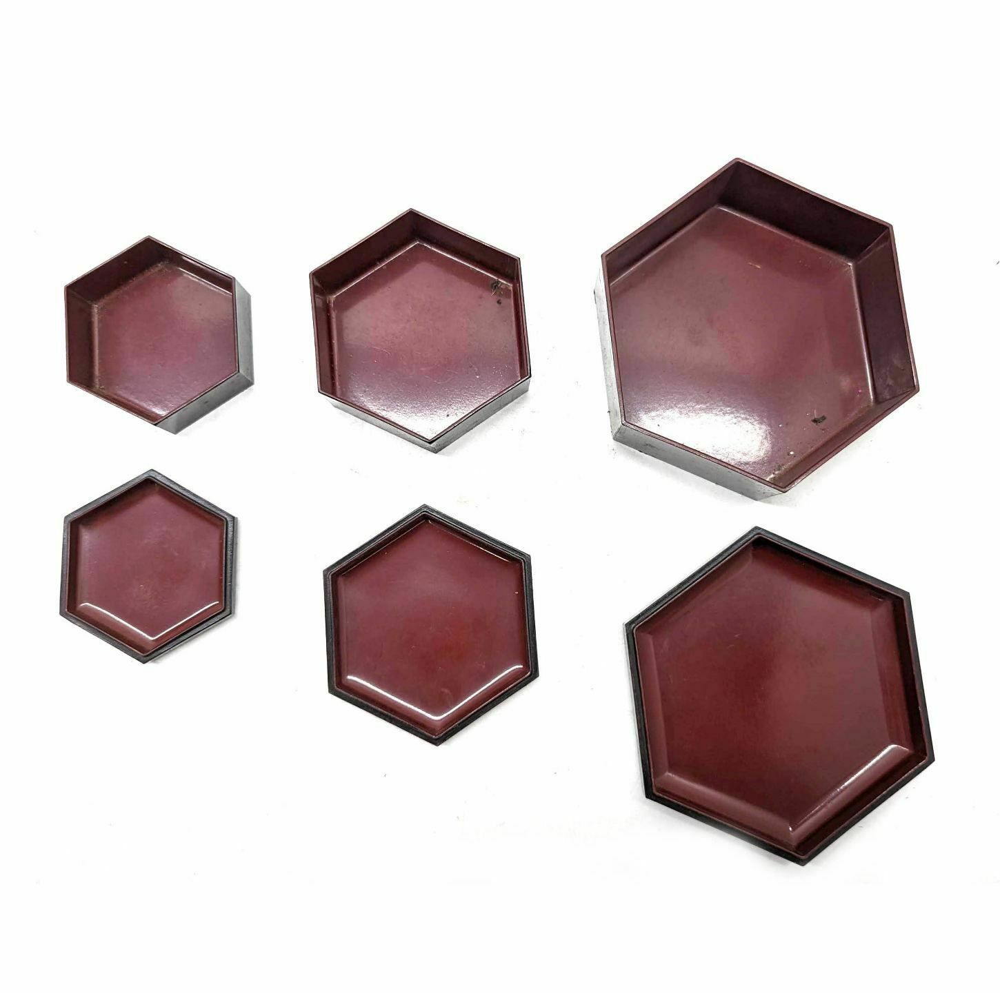 Old Lacquer Nesting Box Series Of 3 Early 20th Century photo furniture