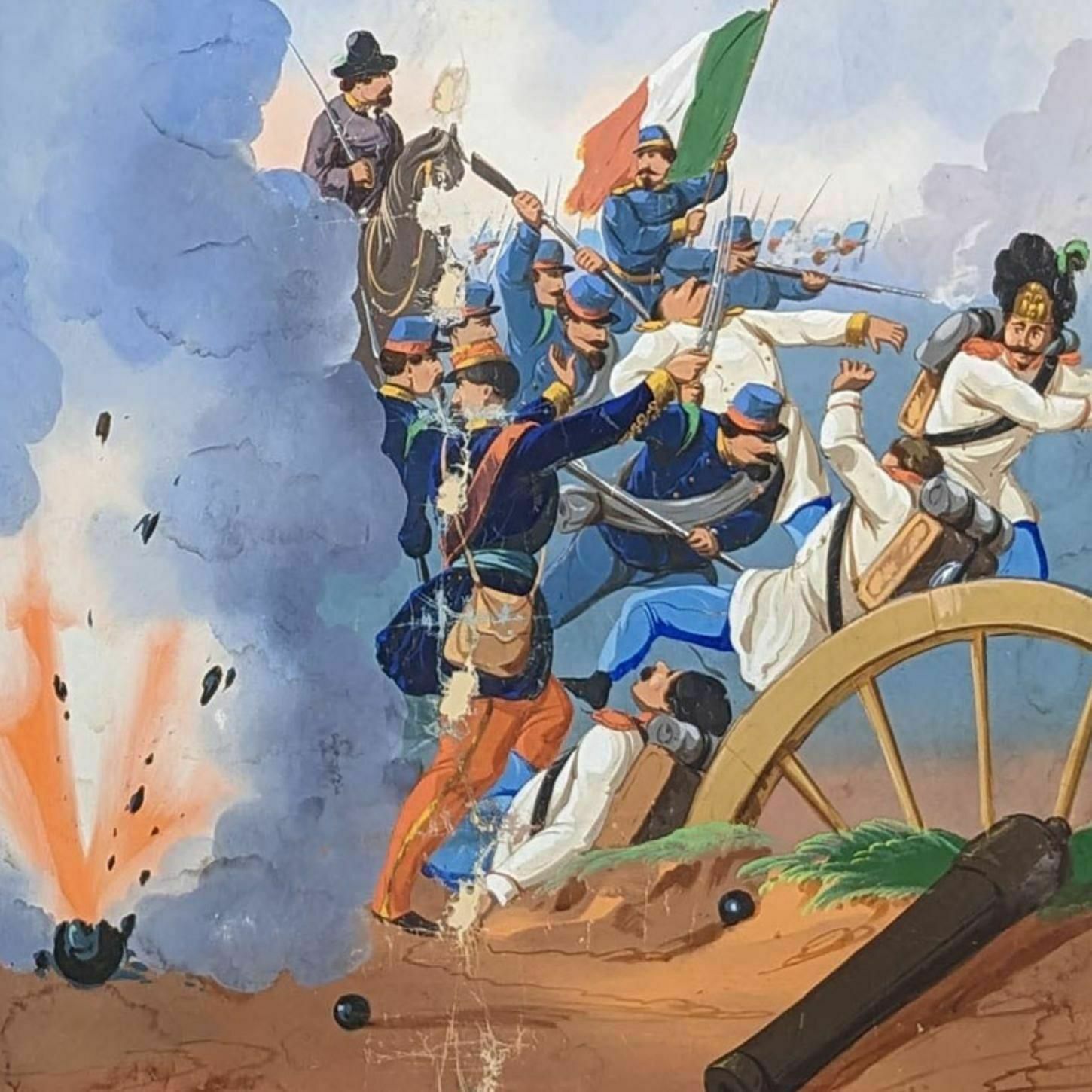 Wallpaper Mounted On Canvas 19th Century Military Scenes photo 3469.0