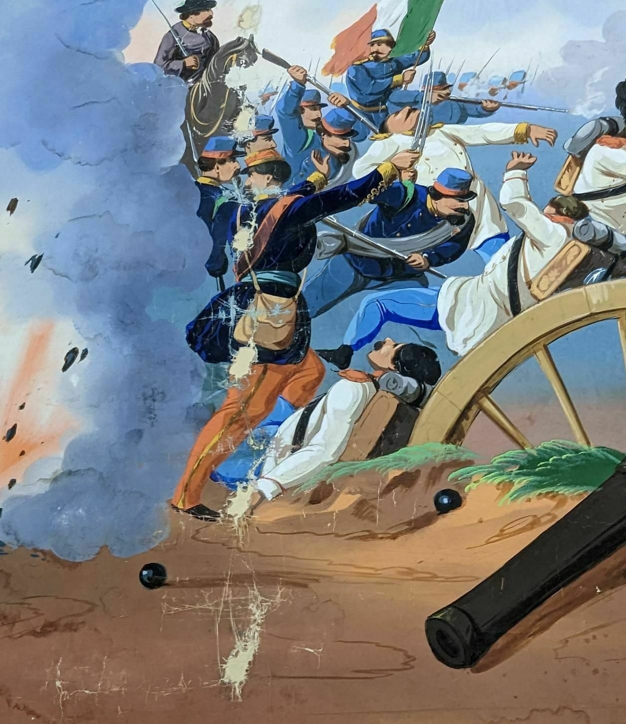 Wallpaper Mounted On Canvas 19th Century Military Scenes photo vintage