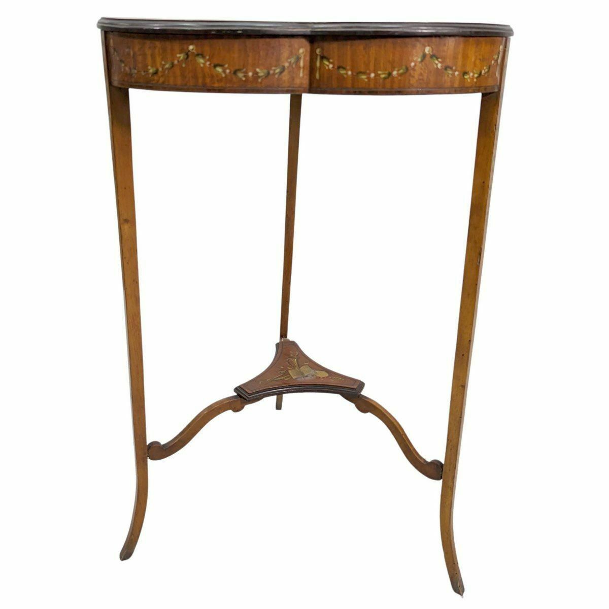 English Pedestal Table In Painted Satin Mahogany photo buy