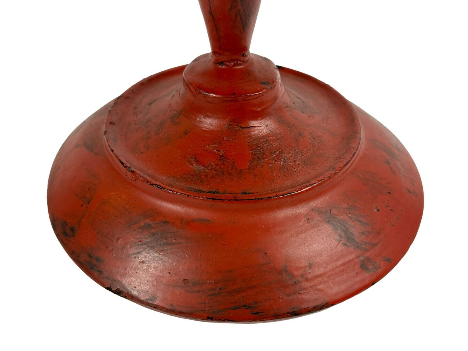 Antique Burmese Footed Dish / Pedestal Tray / Table Stand. Lacquerware. Late 19th Century To Early 20th Century. Burma (Myanmar) photo 467.0