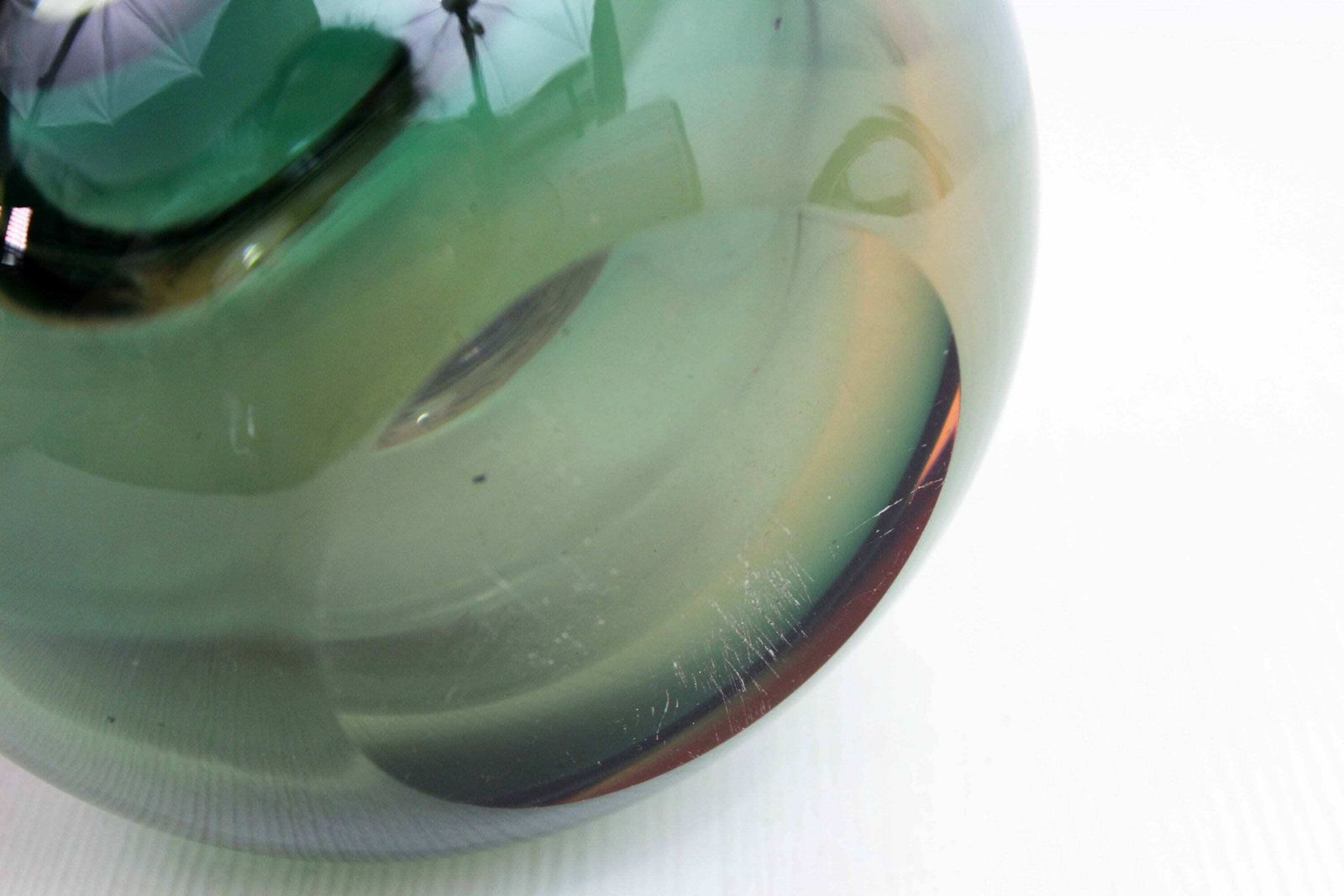 Italian Murano Glass Sommerso Vase, 1970s Murano Vase photo vintage