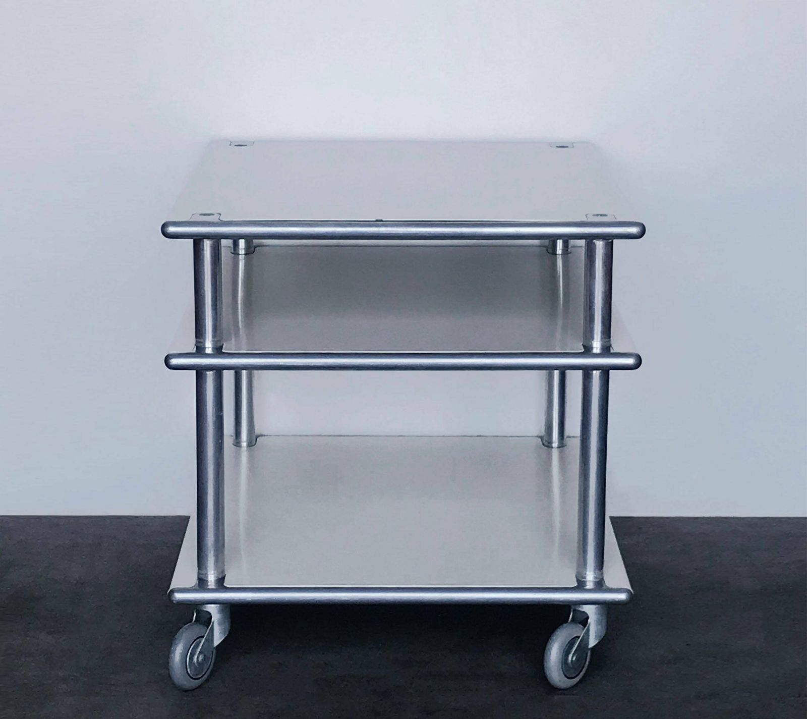 Rare Vintage Lacquered Steel Coffee Table / Media Trolley By Habitat photo 413.0