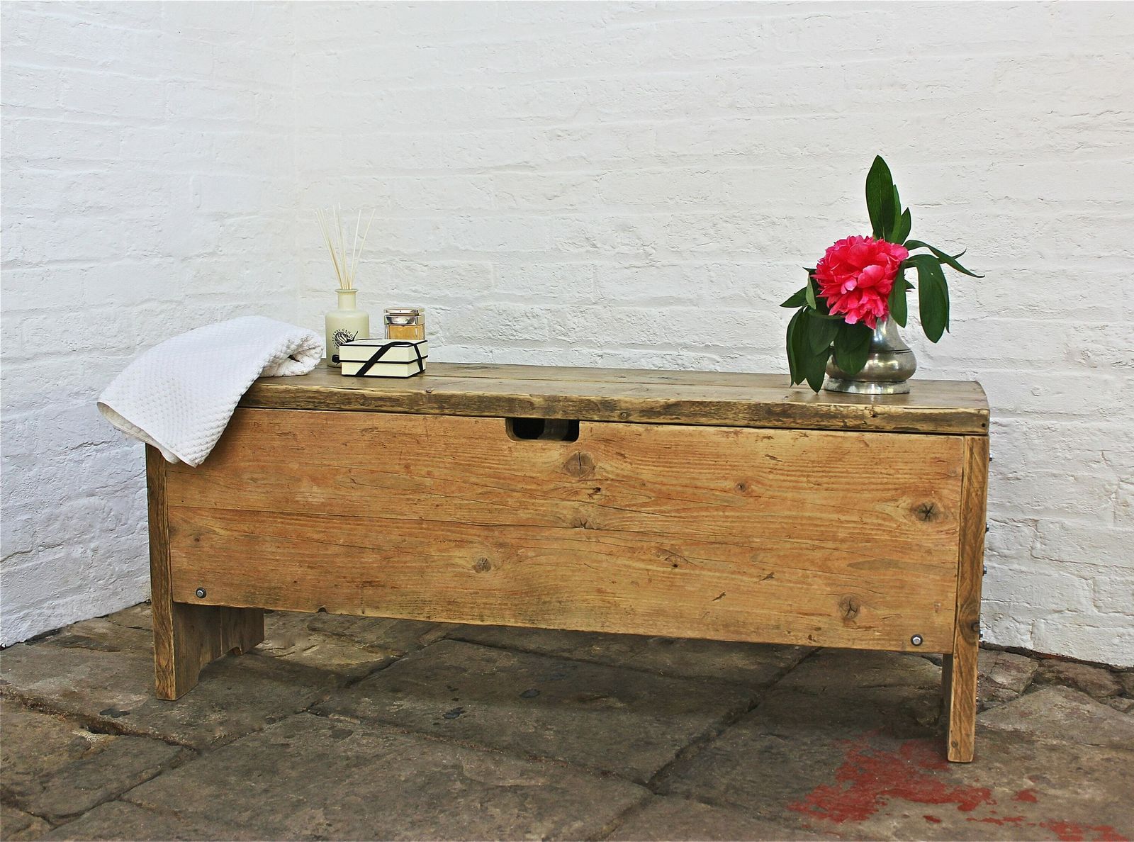 Millar Reclaimed Scaffolding Board Storage Bench / Bedding Box / Toy Box   Made To Measure Furniture photo 995.0